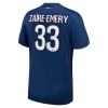 Maglia ufficiale Paris Saint Germain Zaire Emery 33 Casa 2024-25 per Uomo